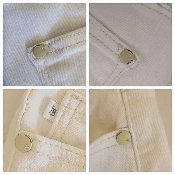 Judy Blue Wide Leg Crop 5 Button Fly Jeans White Sz 3/26 - Picture 16 of 16